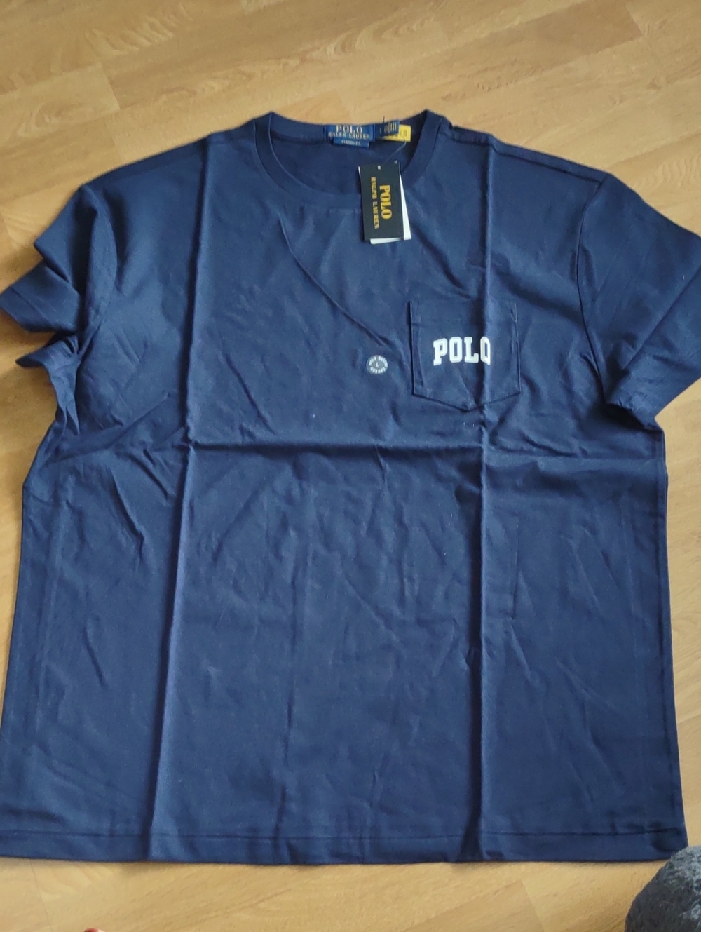 Polo by Ralph Lauren Navy Pocket Crewneck T-Shirt